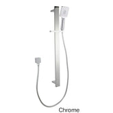 SUPERIA Square Handheld Shower Rail Set , Chrome, Matte Black, High Gloss Black . Brushed Gold , Brushed Nickel & Gunmetal Grey